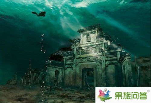 玉溪撫仙湖水下古城