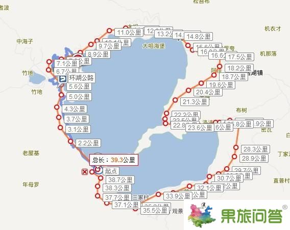 大落水村到里格島有多少公里?環(huán)湖游距離有多遠,推薦什么交通工具?